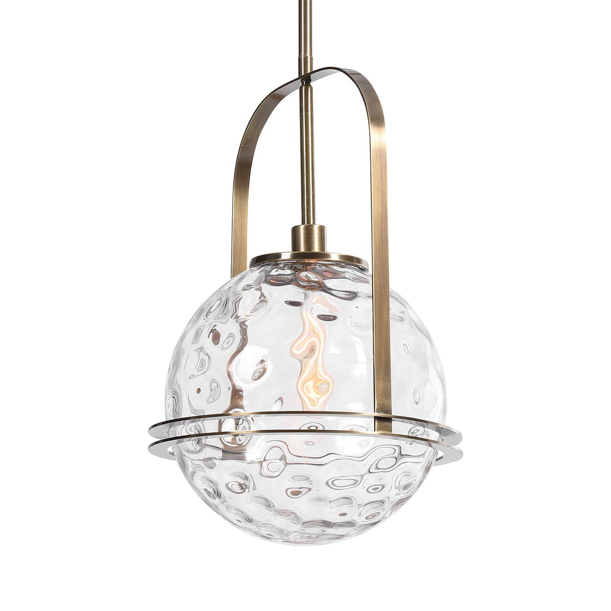 Mimas 1 Light Globe Pendant, Ceiling Light by Uttermost, 13" width x 20.25" height x 13" diameter x 13" depth View 5