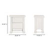 Clement Nightstand Whitewashed, by Moe's Home, 28" width x 30" height x 19" depth thumbnail 11