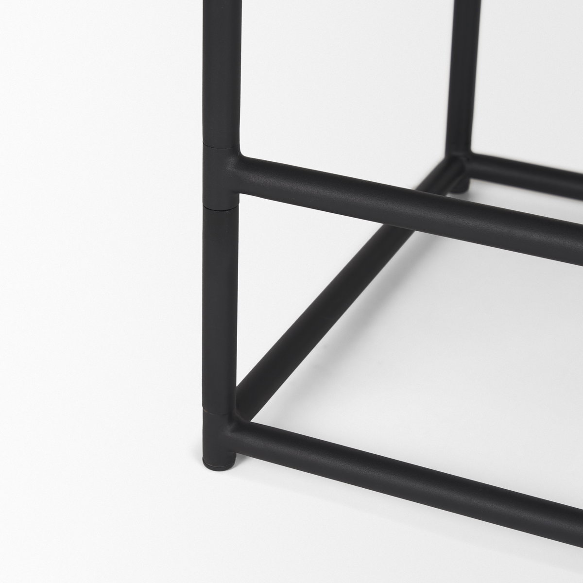 Taniel Backless 27.25in Seat Counter Stool | Black Leather with Metal, Counter & Bar Stool by Mercana, 18" length x 16" width x 27.75" height View 12