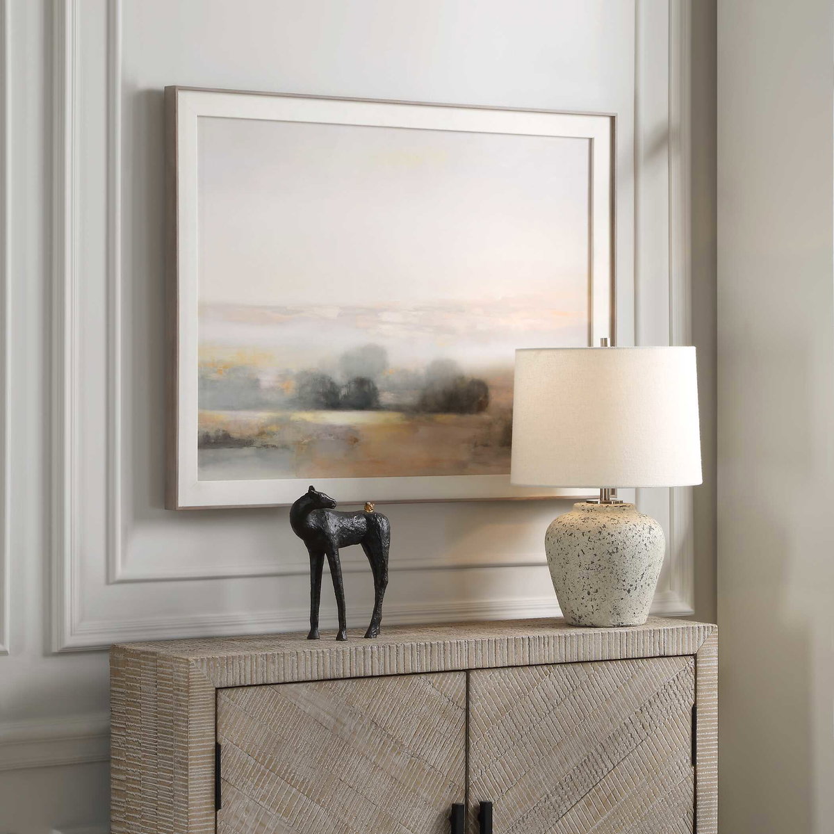 Atmospheric Neutral Landscape Print, by Uttermost, 2'11" width x 2'3" height x 1.5" depth View 4