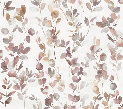 Joyful Eucalpytus Purple Wallpaper