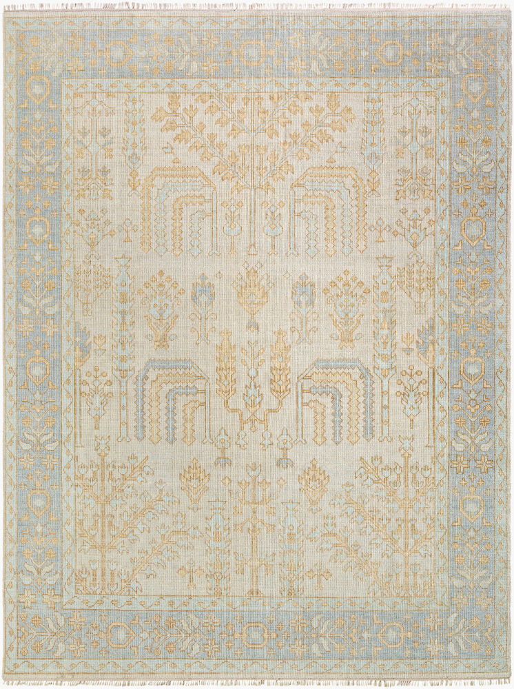 Ushak Handmade Rug, by Surya, 9' length x 6' width