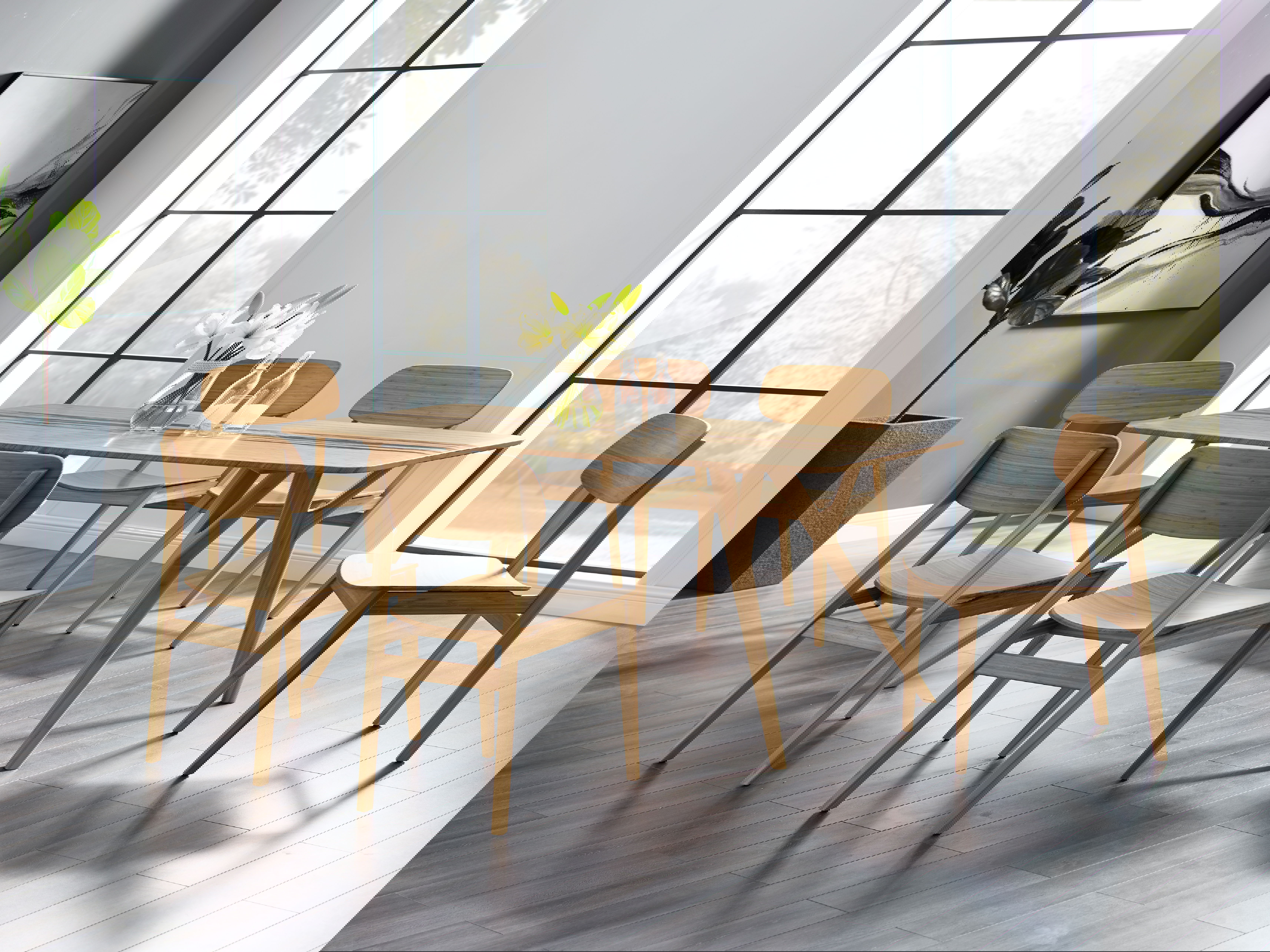 Azara Dining Table, Caramelized large image 