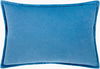 Cotton Velvet Lumbar Pillow, Decorative Pillow by Surya, 13" length x 19" width thumbnail