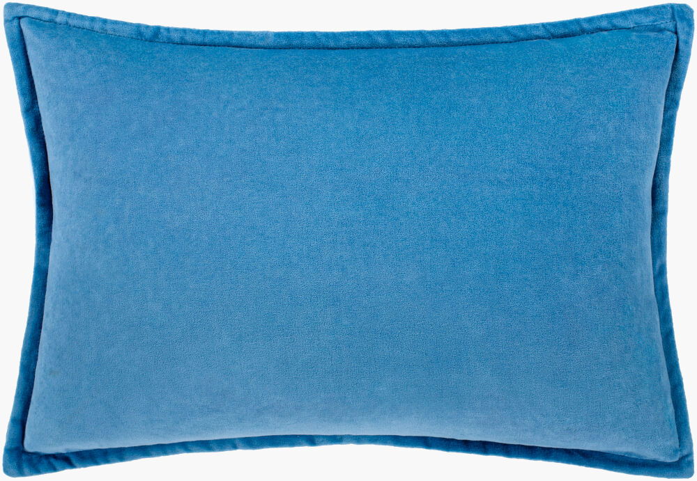 Cotton Velvet Lumbar Pillow, Decorative Pillow by Surya, 13" length x 19" width
