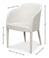 Occasional Contemporary Chair Lime White, by Sarreid, 1'11" length x 2' width x 2'8" height thumbnail 13