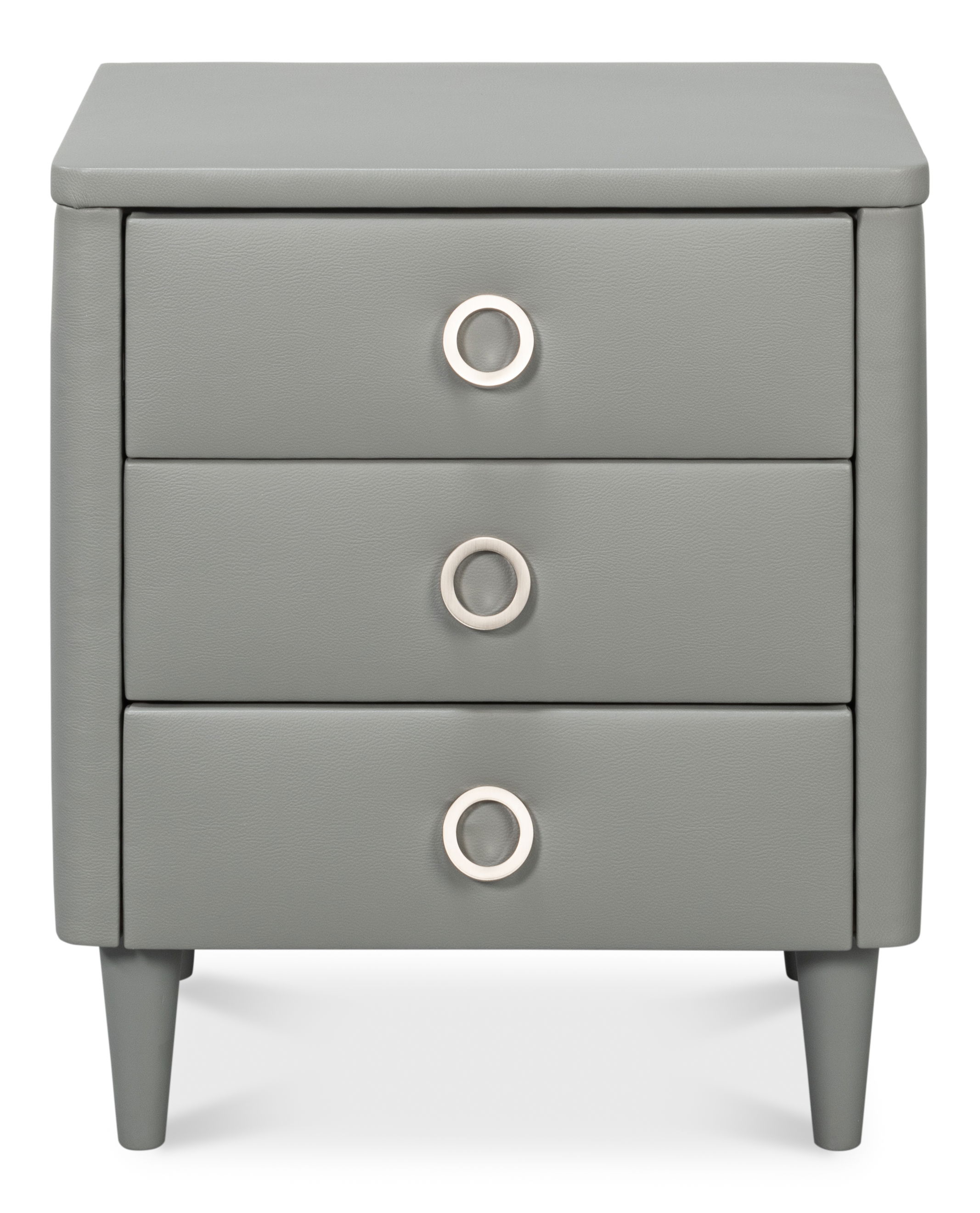 Avvolto Three Drawer Night Stand, Nightstand by Sarreid, 23" length x 18" width x 26" height View 2