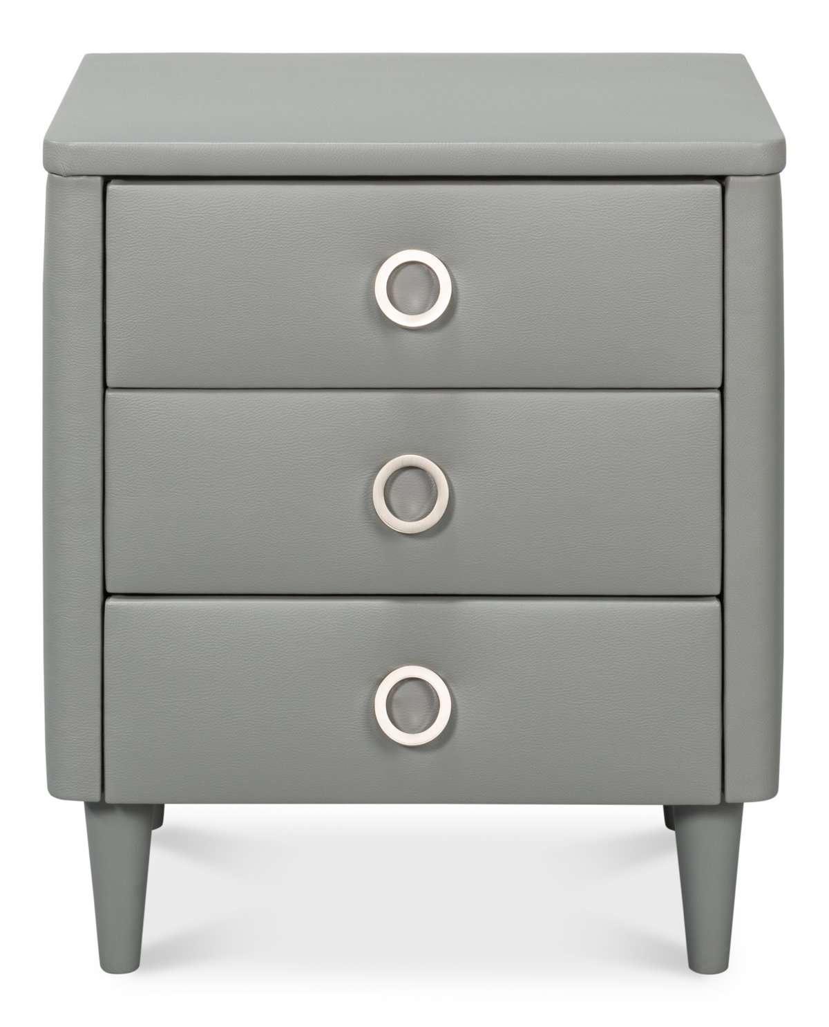 Avvolto Three Drawer Night Stand, Nightstand by Sarreid, 23" length x 18" width x 26" height View 2