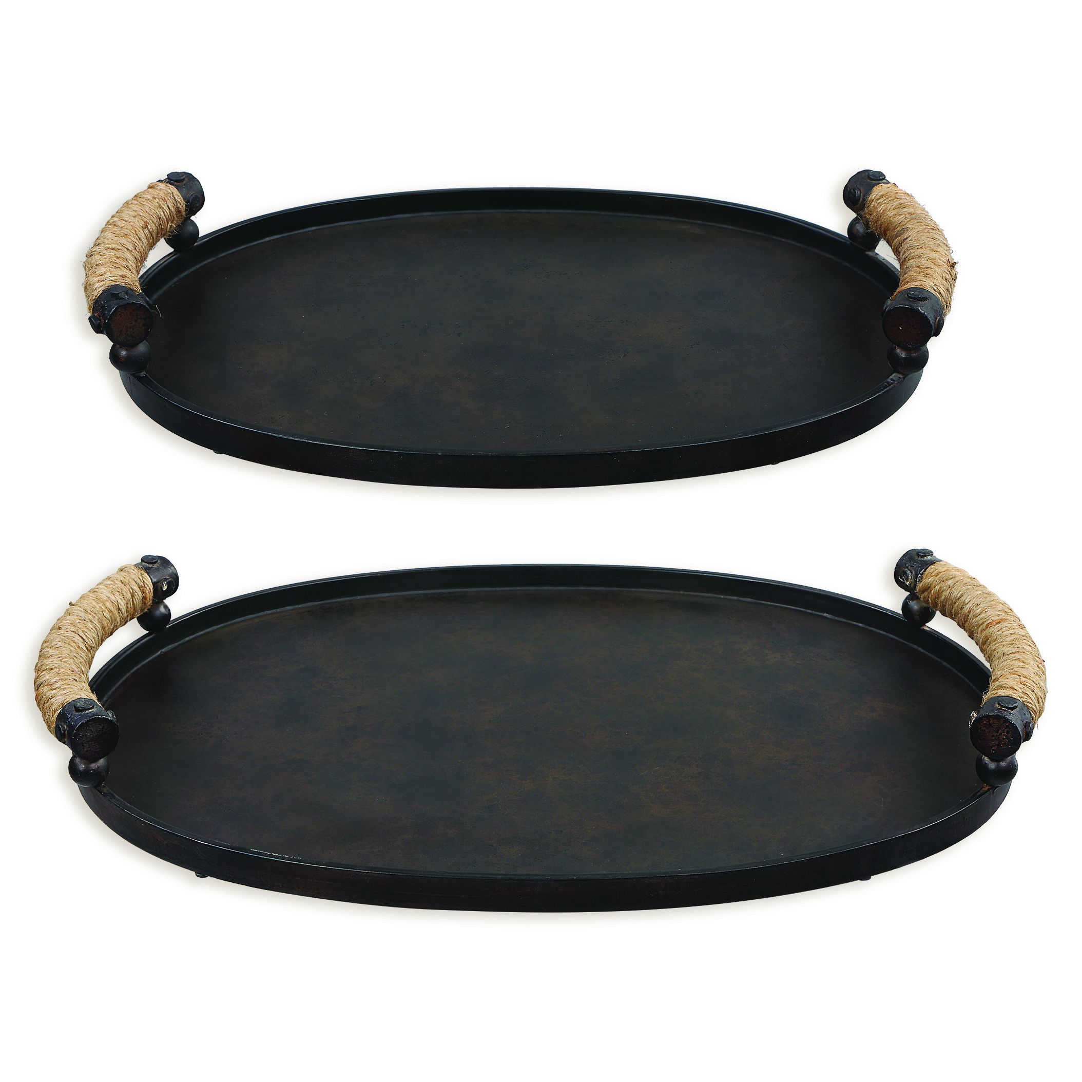 Viggo Bronze Trays, Set/2 large image 