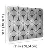 Everlasting Black & Silver Wallpaper, by York Wall, 33' length x 1'9" width x 0.02" depth thumbnail 6