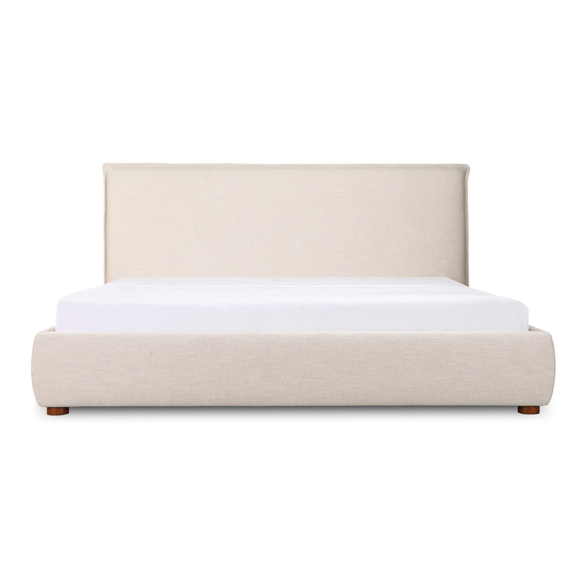 Luzon King Bed Wheat, by Moe's Home, 85.5" width x 45.5" height x 88.5" depth View 1