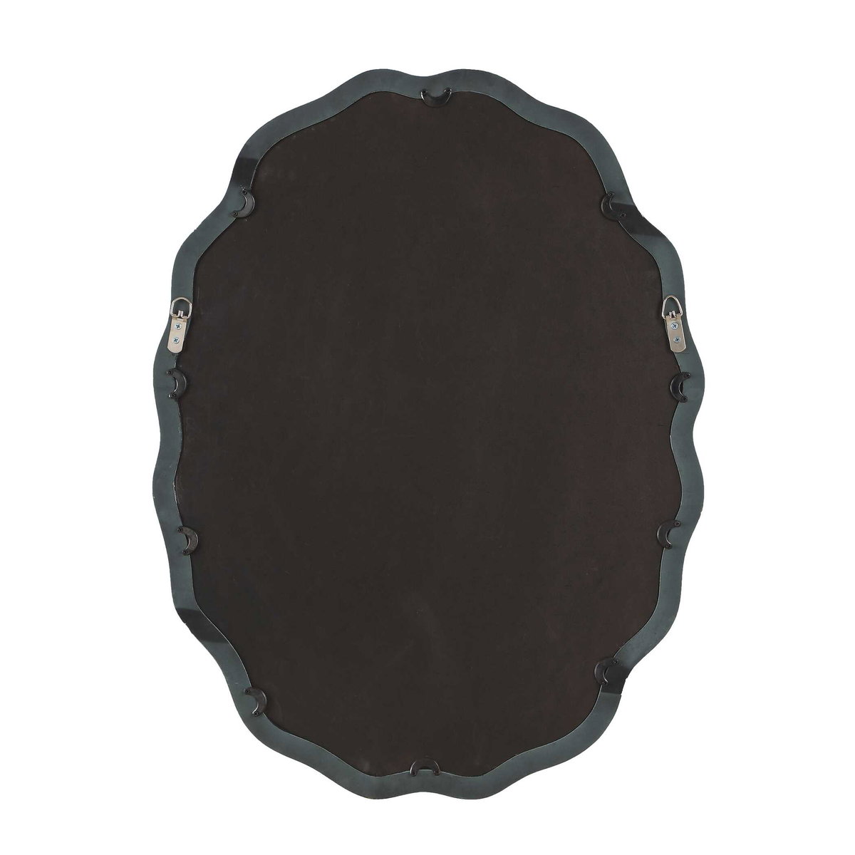 Isly Robin's Egg Blue Oval Mirror, by Uttermost, 24" width x 31.75" height x 1.25" depth View 6