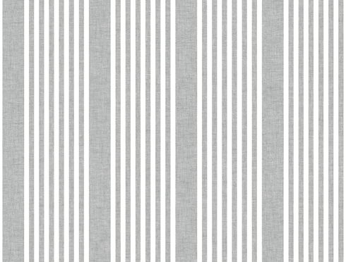 French Charcoal Linen Stripe Wallpaper