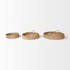 Ulana Set of 3 Round Nesting Seagrass Trays with Loop Handles thumbnail 3
