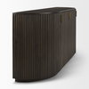 Terra 72L x 18W x 32H Dark Brown Wood Fluted Sideboard, Sideboards & Buffet by Mercana, 72" length x 19" width x 32" height thumbnail 8