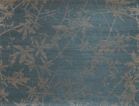 Sylvan Gold & Teal Wallpaper
