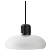 Online Designer Kitchen Aulenti and Castiglioni 'Trepiu' White and Black Pendant Light for Stilnovo