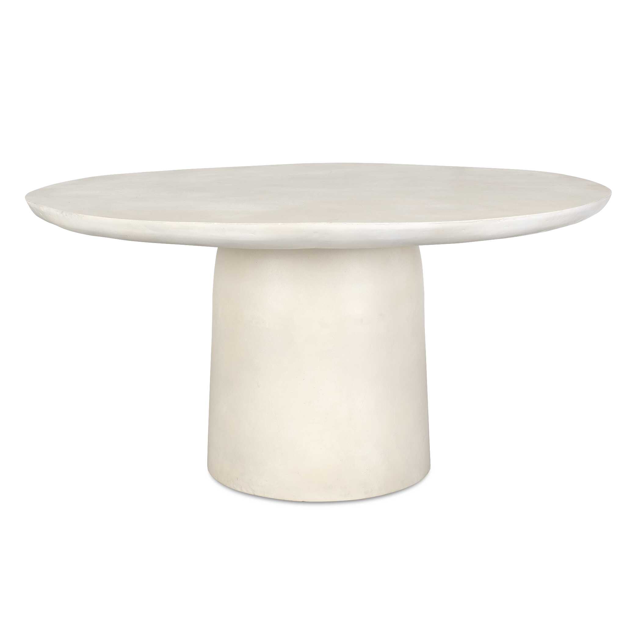 Madrone Warm White Outdoor Dining Table large image 