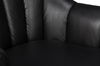 Scoth Swivel Chair In Distilled Lthr,Blk, Seating by Sarreid, 35" length x 39" width x 35" height thumbnail 6