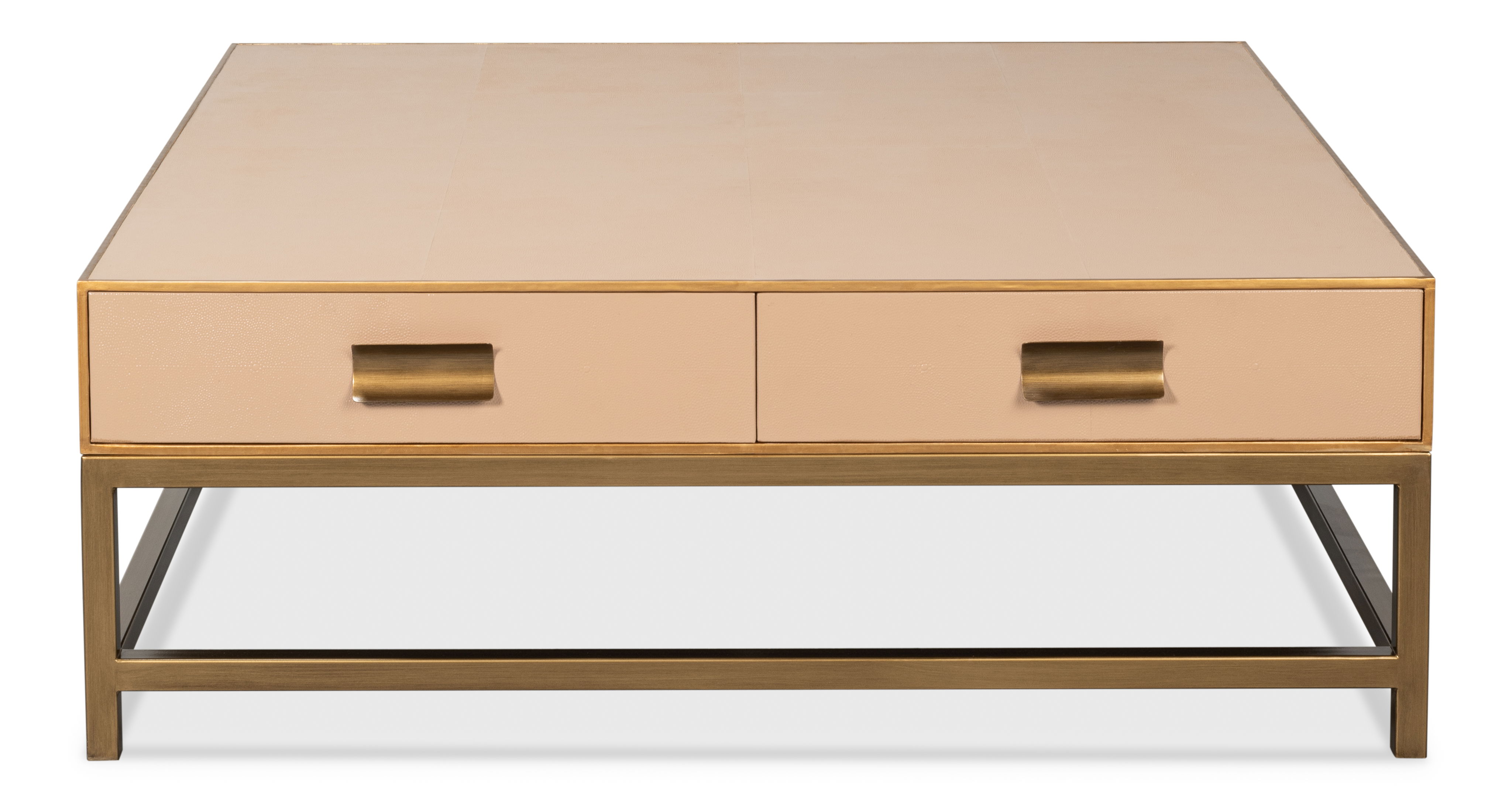 Gideon Shagreen Sq.Coffee Table Mushroom large image 