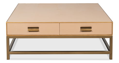 Gideon Shagreen Sq.Coffee Table Mushroom