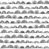 Doodle Scallop Black Peel & Stick Wallpaper, by York Wall, 16'6" length x 1'8.5" width x 0.02" depth thumbnail
