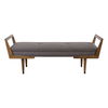 Waylon Mid-Century Modern Bench, Furniture by Uttermost, 59.25" width x 23" height x 20" depth thumbnail 1