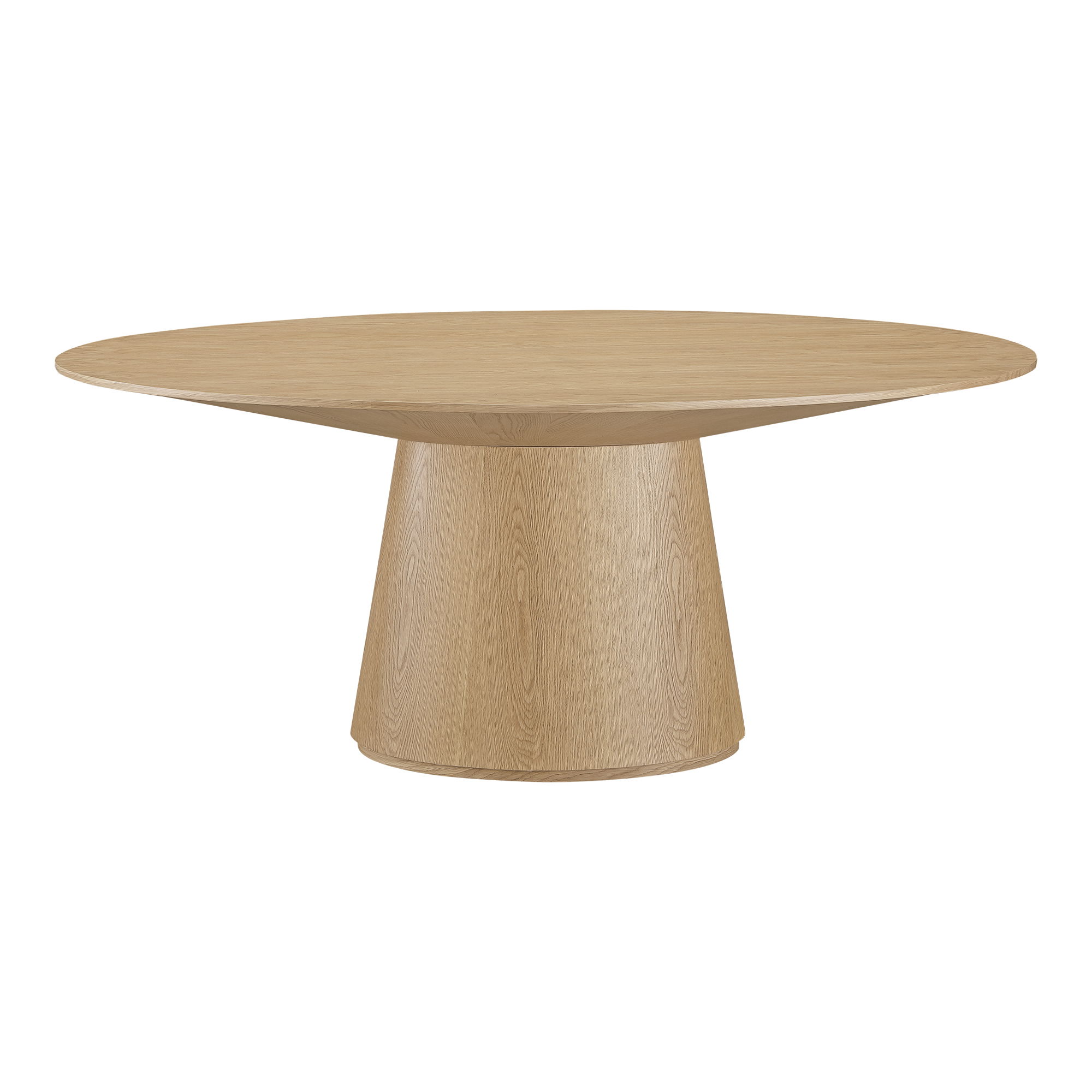 Otago Oval Dining Table Natural Oak, by Moe's Home, 71" width x 29.5" height x 43.5" depth View 1
