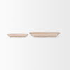 Athena Set of 2 Extra Large  Light-Wash Reclaimed Wood Trays, Decorative Tray by Mercana, 34.5" length x 7.75" width x 5" height thumbnail 3