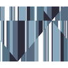 Pinwheel Stripe Blue Wall Mural thumbnail 0