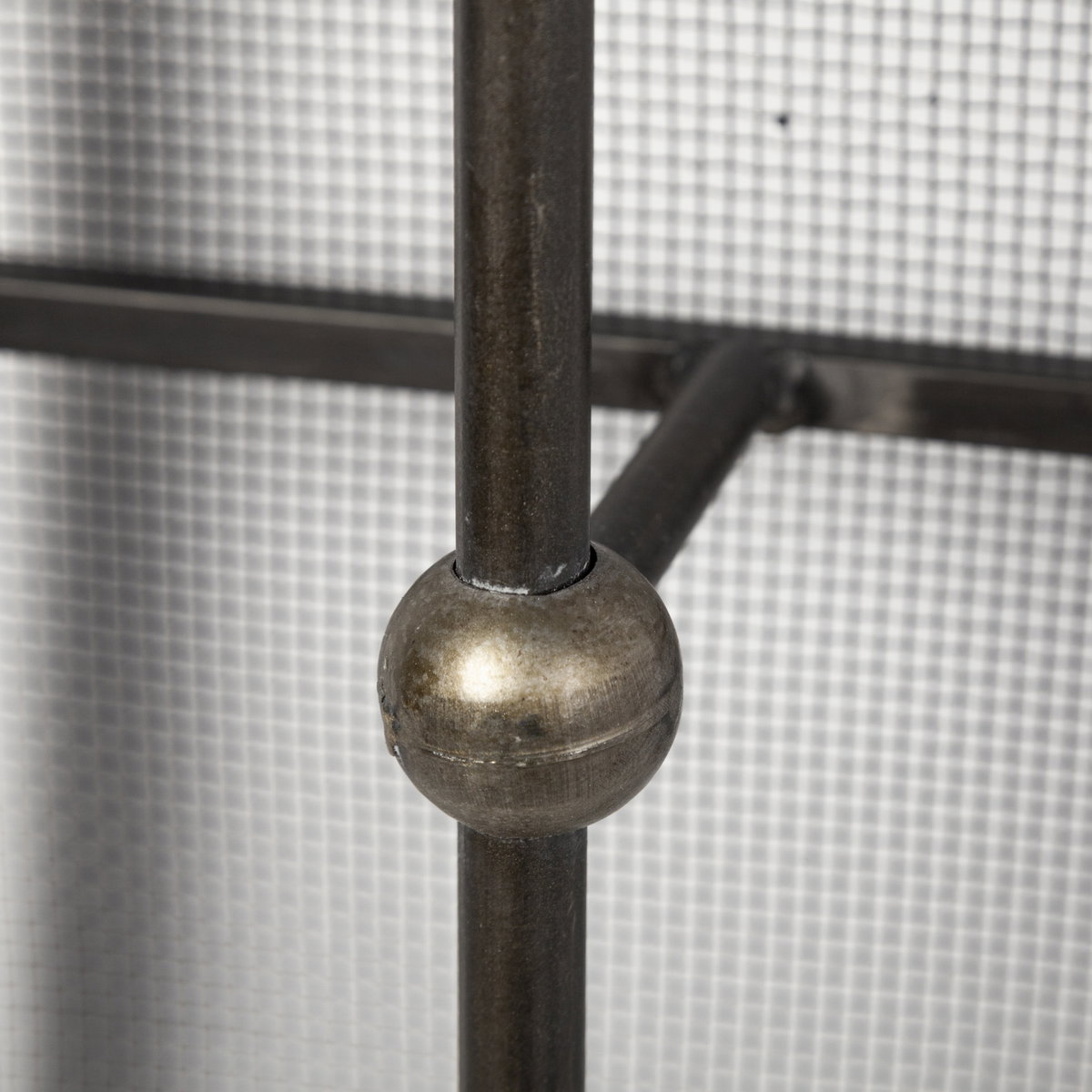 Newcomb 7x53.5 Gold/Black Metal Meshed Rectangular Wall Sconce, by Mercana, 7" length x 10" width x 53.5" height View 5