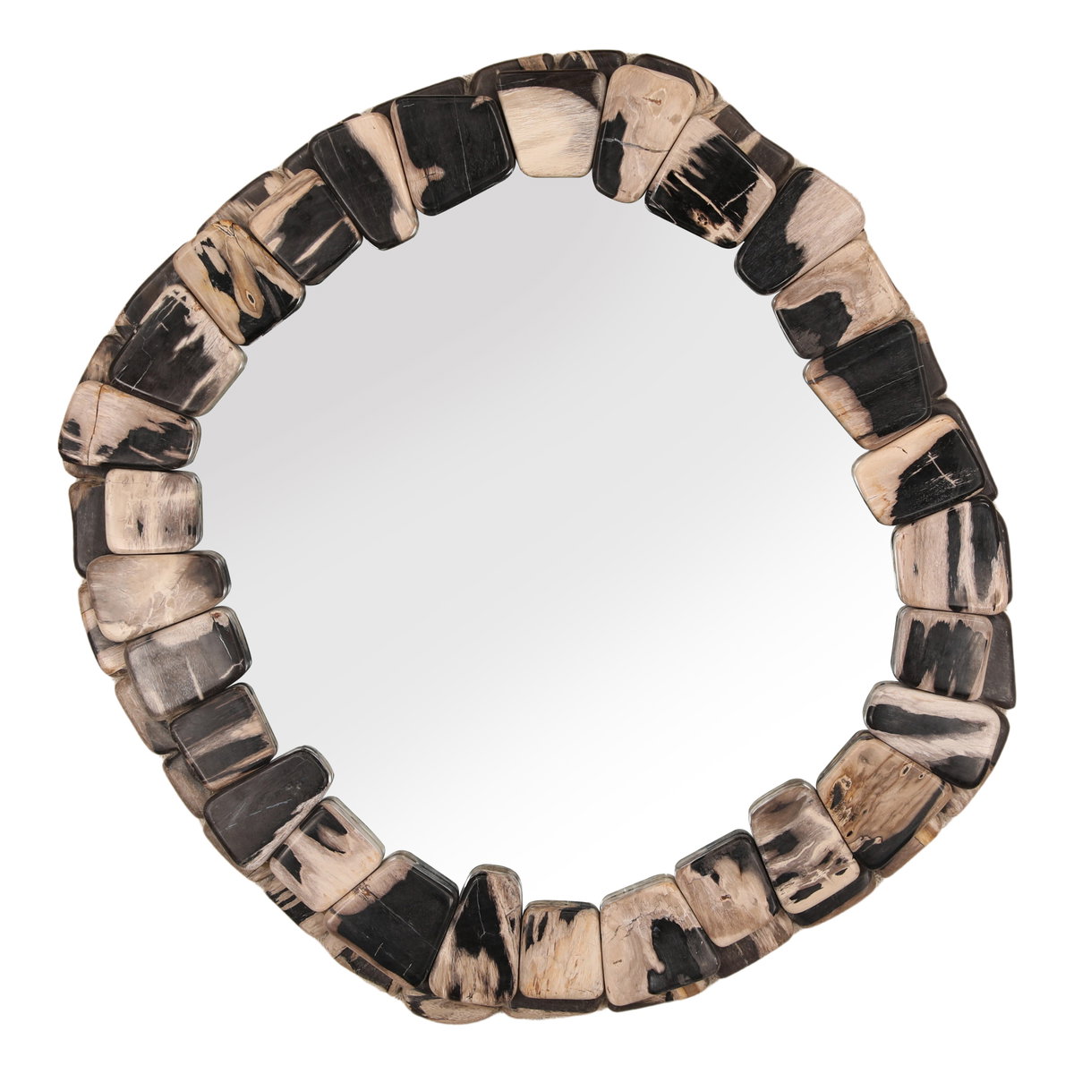 Osian Mirror Black, by Dovetail, 26.77" width x 28.35" height x 1.65" depth View 1