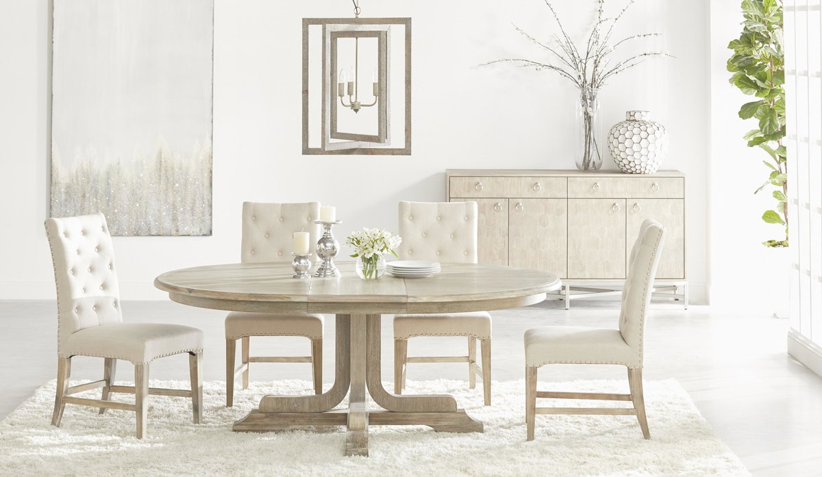 Torrey 60' Round Extension Dining Table, by Essentials for Living, 60" width x 30" height x 60" depth View 5