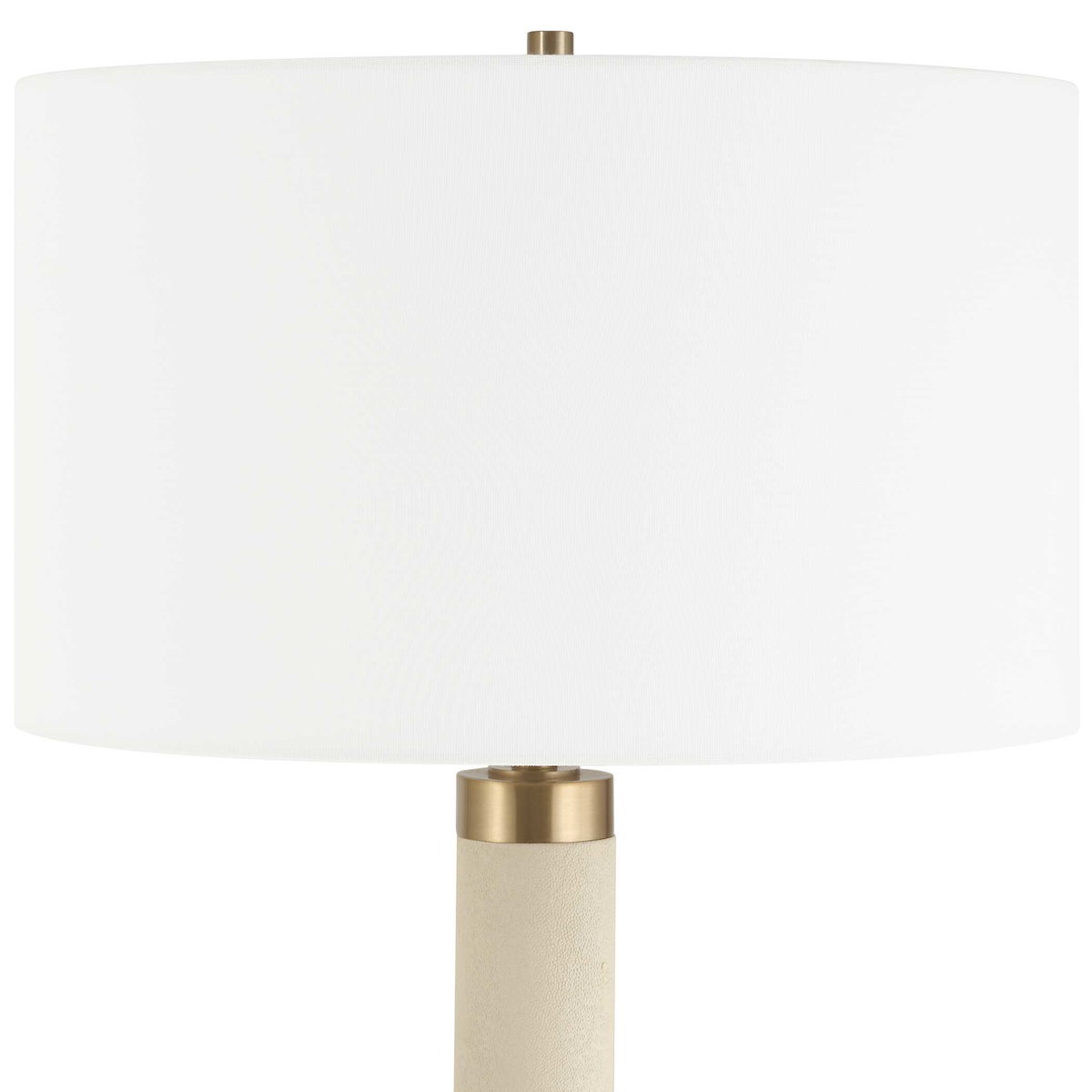 Wessex White Floor Lamp, by Uttermost, 17" width x 65.75" height x 17" depth View 6