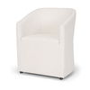Sondra Oatmeal Performance Fabric Upholstered Club Dining Chair thumbnail 0