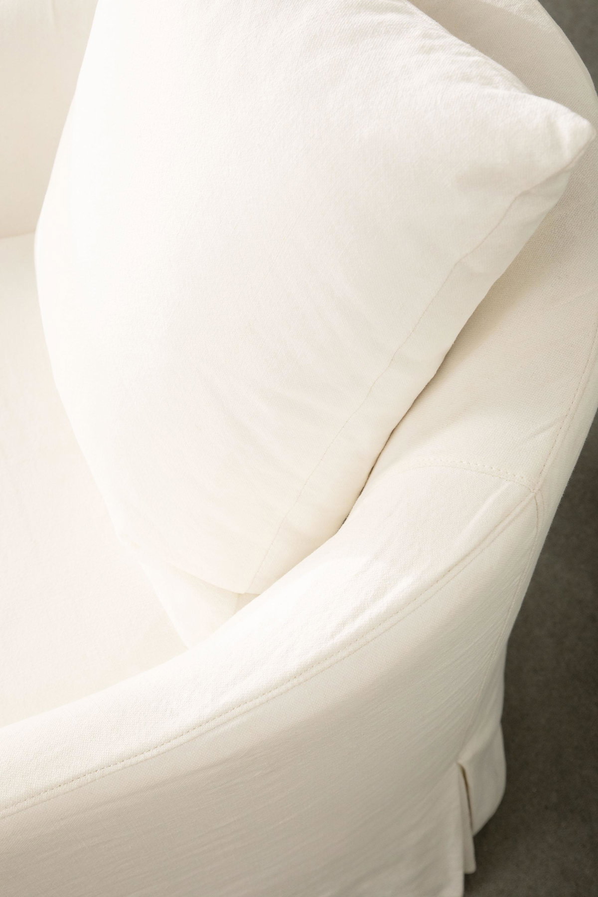 Faye Slipcover Swivel Club Chair, Accent Chair by Essentials for Living, 32.5" width x 32.75" height x 37" depth View 6