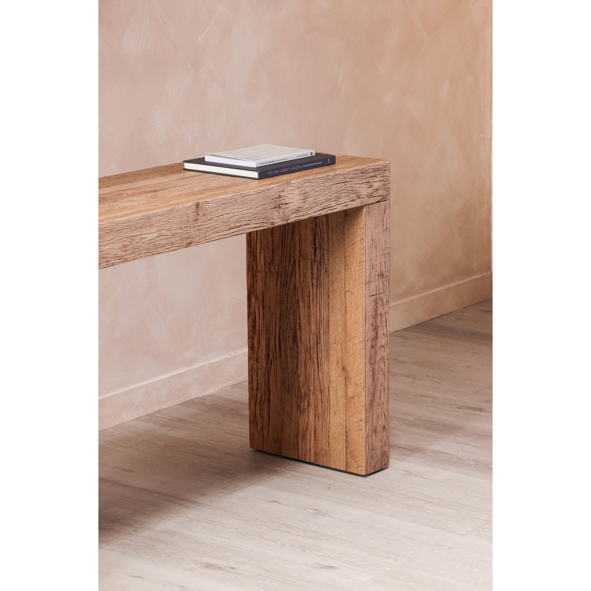 Evander Console Table Natural, by Moe's Home, 55" width x 31" height x 15" depth View 5