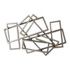 Metal Rectangles Wall Decor Silver thumbnail 0