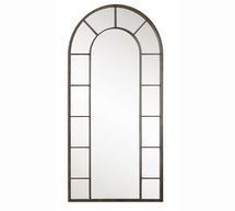 Online Designer Hallway/Entry Virgil Arch Wall Mirror, 40"W x 78.5"H, Black