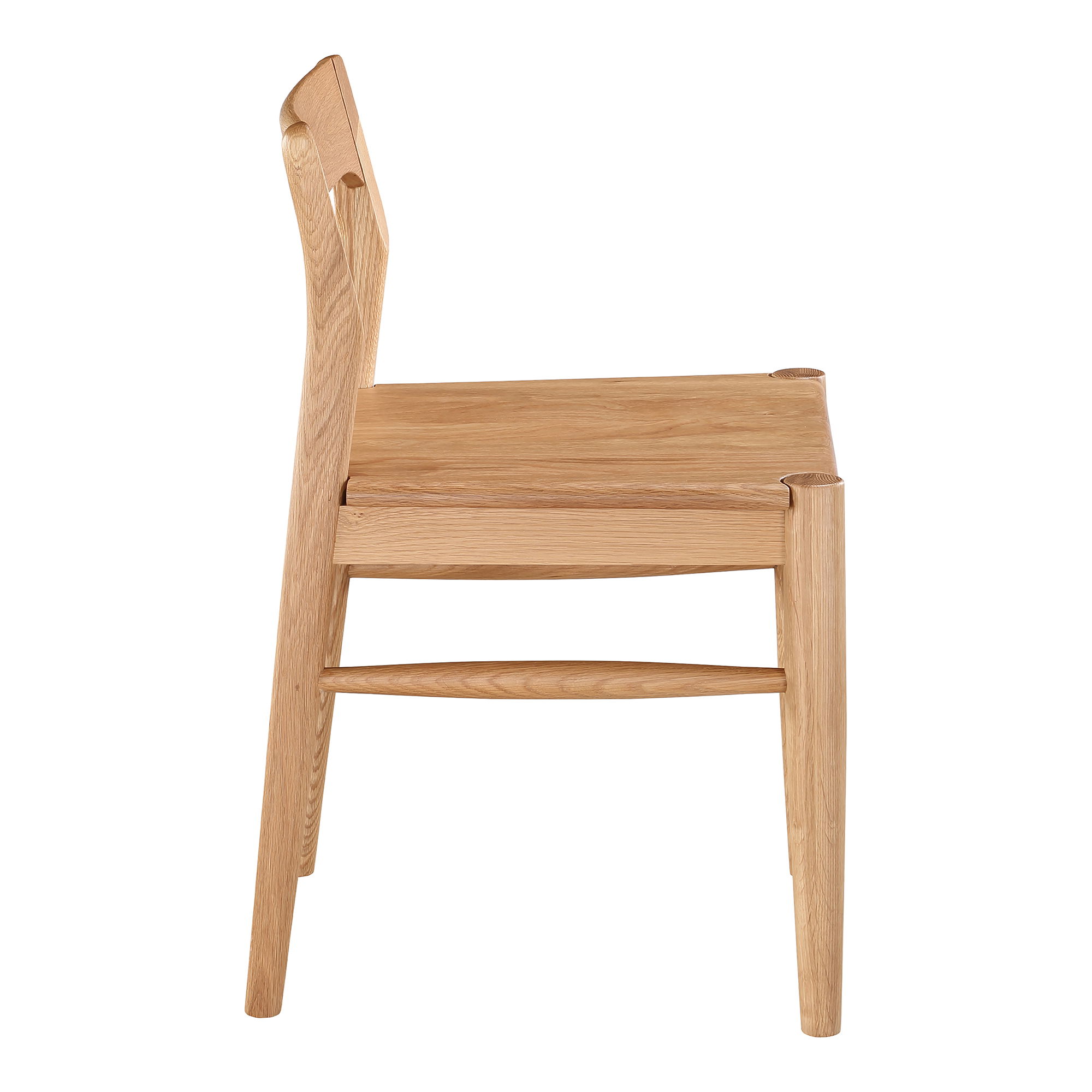 Owing Dining Chair Natural Oak - Set Of Two, by Moe's Home, 19.5" width x 30" height x 20" depth View 5