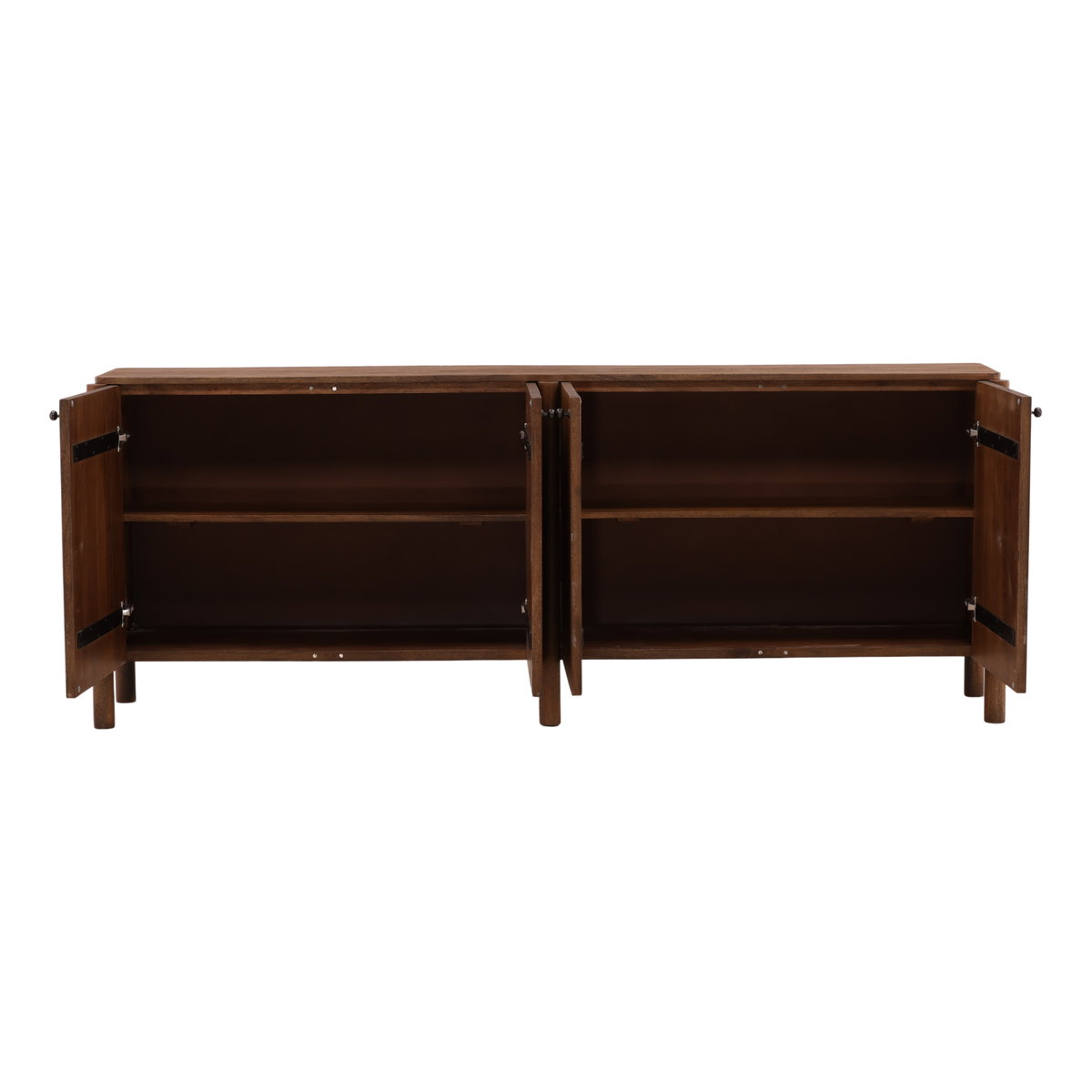 Reiko Sideboard Brown, Sideboards & Buffet by Dovetail, 86" width x 33" height x 16" depth View 5