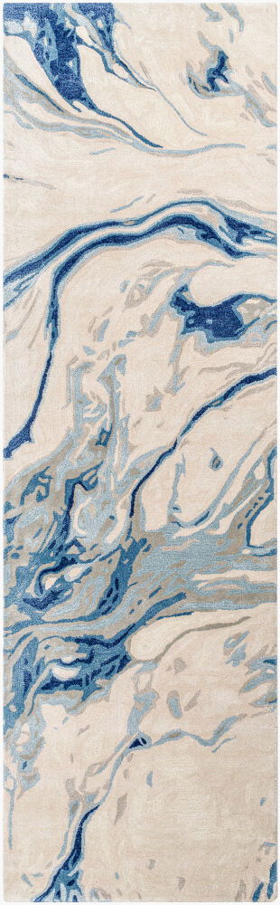 Kavita Handmade Rug, by Surya, 10' length x 3' width