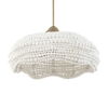 Biddeford 5 Light White Beaded Pendant, Ceiling Light by Uttermost, 24" width x 11.5" height x 24" diameter thumbnail 8