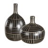 Graphite Stride Geometric Vases Set/2, Decorative by Uttermost, 7.75" width x 13.5" height x 7.75" depth thumbnail 1