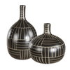 Graphite Stride Geometric Vases Set/2, by Uttermost, 7.75" width x 13.5" height x 7.75" depth thumbnail 1