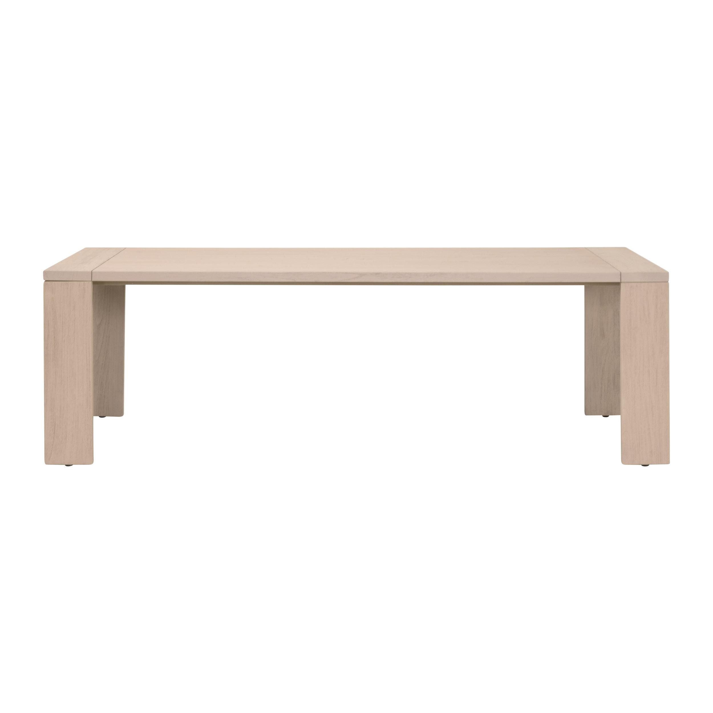 Big Sur Outdoor Dining Table, by Essentials for Living, 94.25" width x 29.75" height x 42" depth View 1