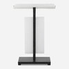 Elements Bubble Glass Accent Table, Side & End Table by Uttermost, 16.5" width x 24" height x 10.5" depth thumbnail 1