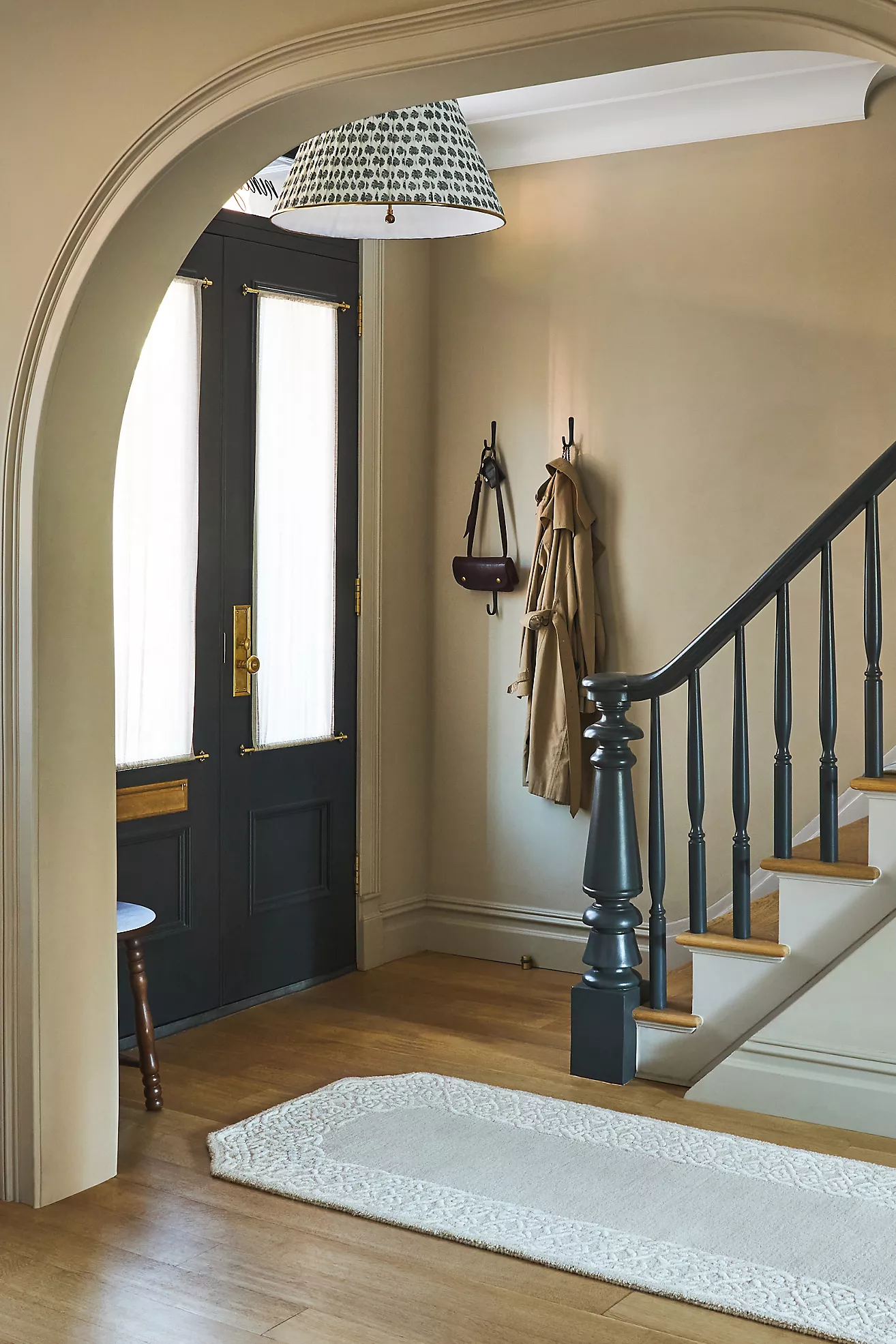 Online Designer Home/Small Office Lee Brass Semi-Flush Mount Pendant