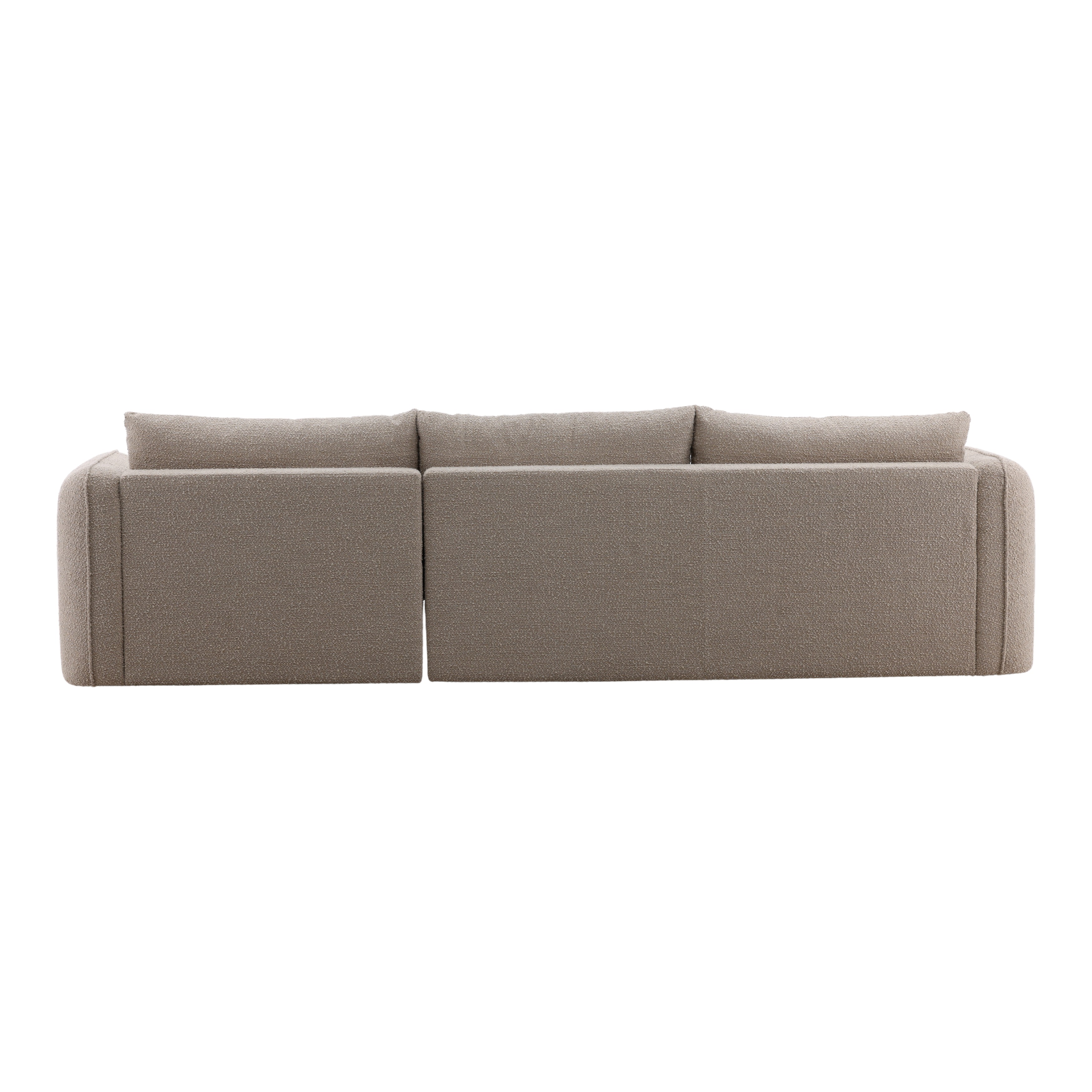 Torrey Chaise Sectional Sand, Sectional Sofa by Dovetail, 130.7" width x 36" height x 70" depth View 4