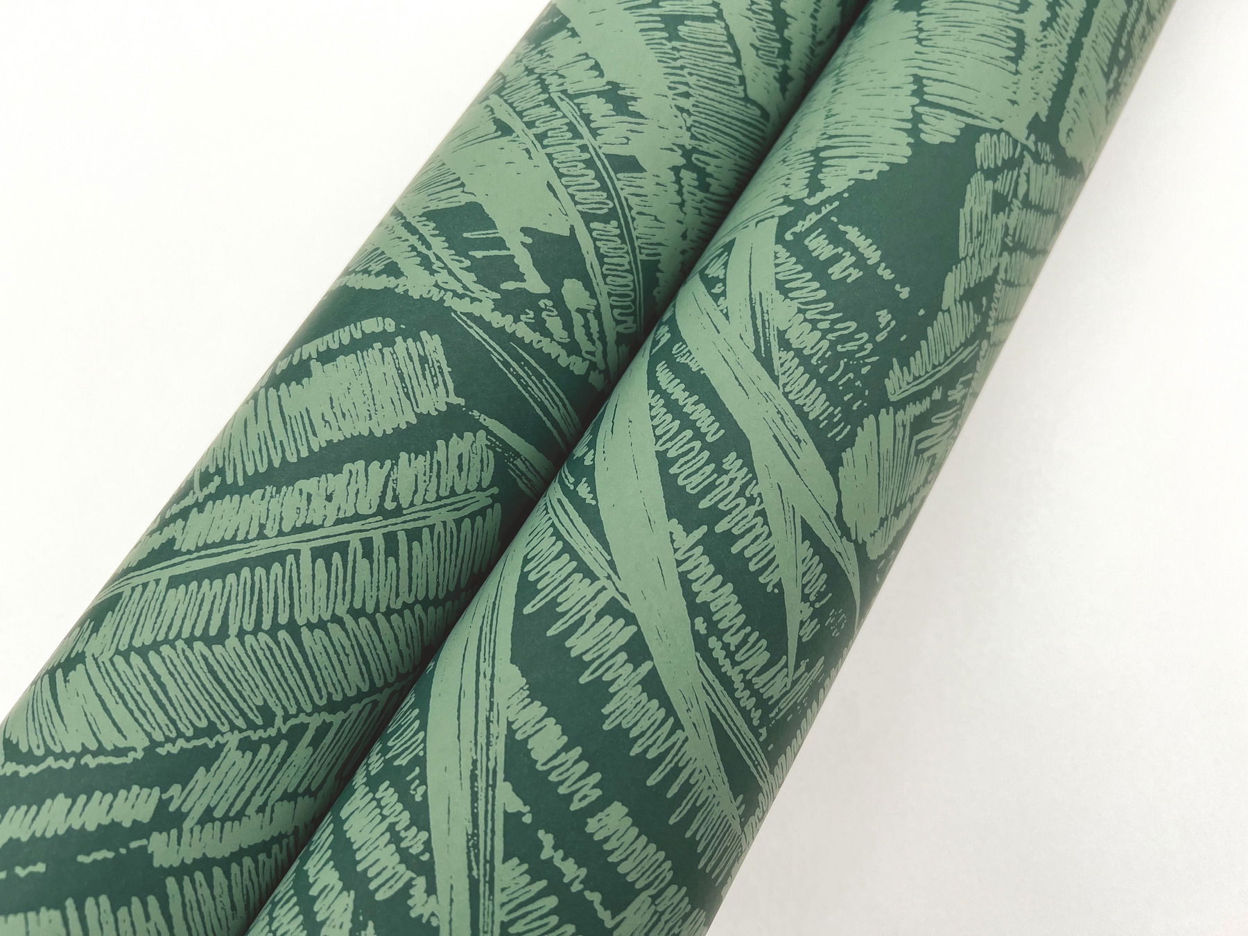 Palm Cove Toile Emerald Forest Wallpaper large image 